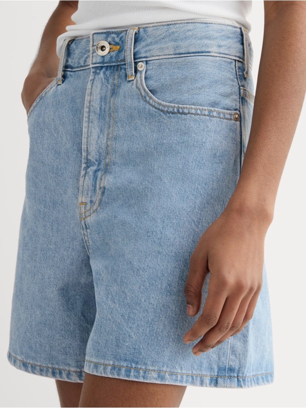 Everlane A Line Denim Shorts - Picture 3 of 7